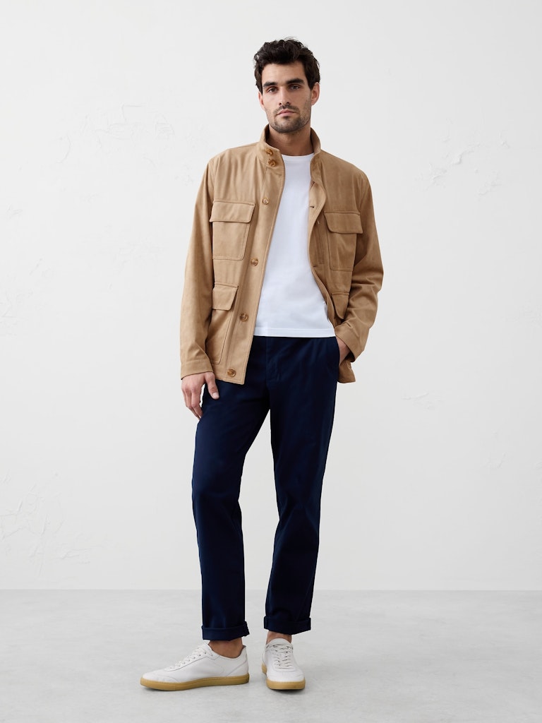Vegan Suede Field Jacket: $109.97 Vegan Suede Field Jacket: $109.97