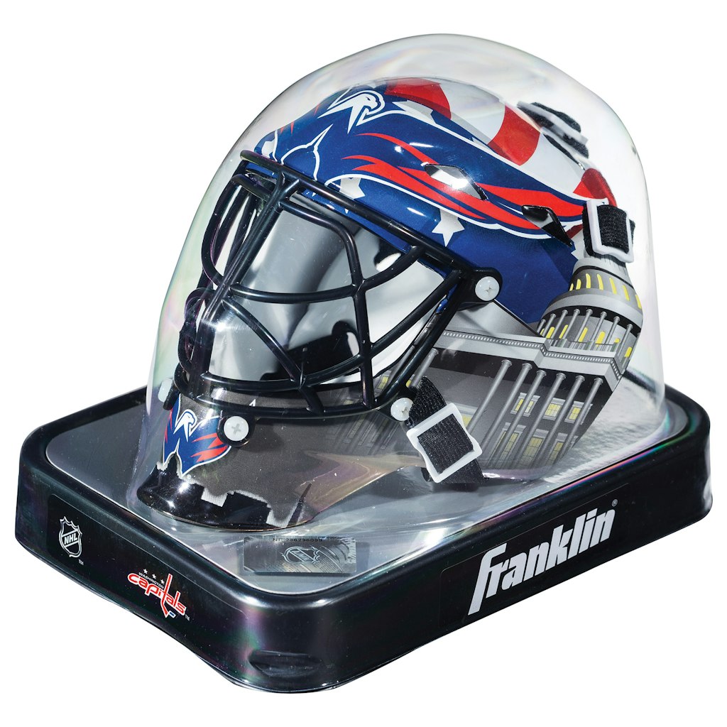 Washington Capitals Franklin Sports Replica Mini Goalie Mask: $39.99 Washington Capitals Franklin Sports Replica Mini Goalie Mask: $39.99