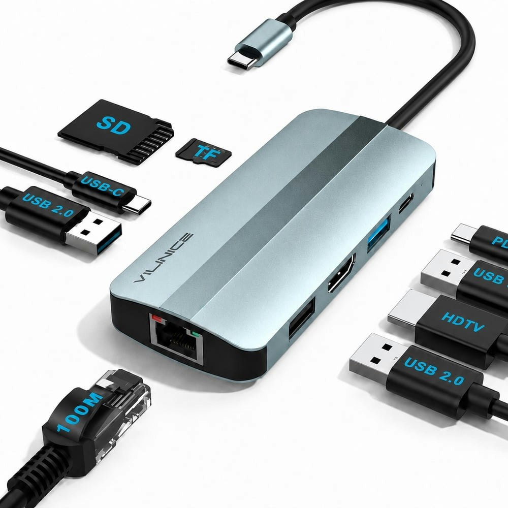 Vilinice 9-in-1 USB-C Docking Station: $20.29 Vilinice 9-in-1 USB-C Docking Station: $20.29