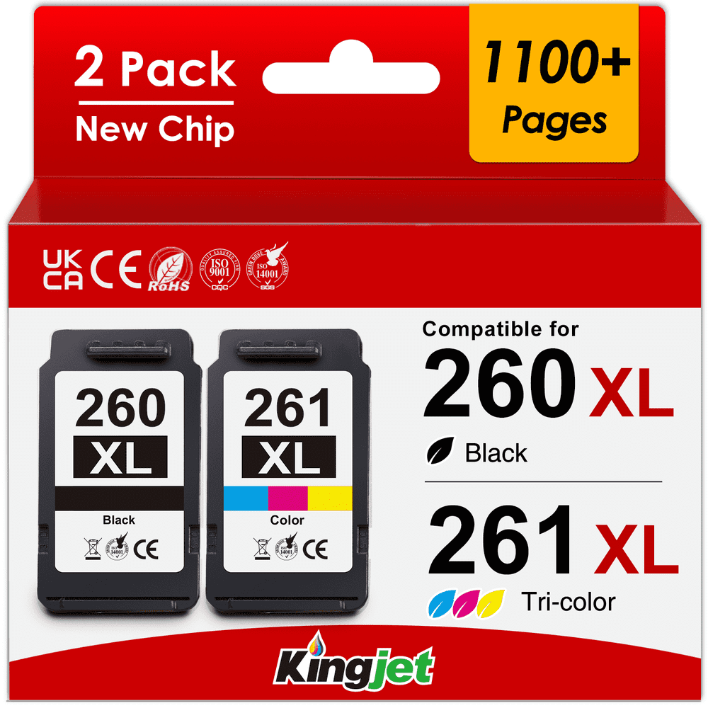 Canon 260XL and 261 Ink Cartridges 2-Pack: $35 Canon 260XL and 261 Ink Cartridges 2-Pack: $35