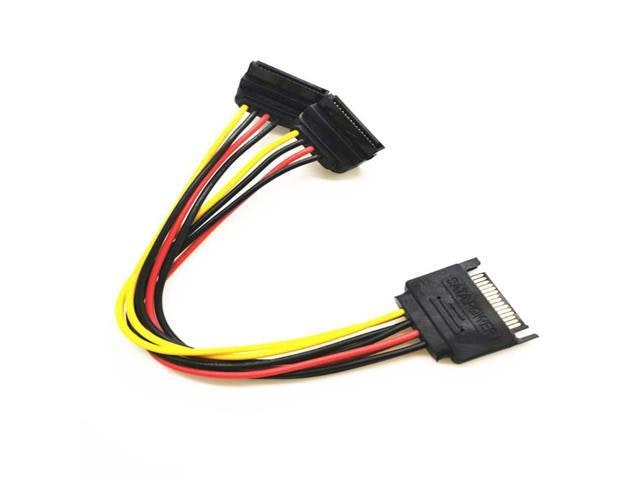 15-Pin SATA Male to 2 Female Power Splitter Cable: $11.99 15-Pin SATA Male to 2 Female Power Splitter Cable: $11.99