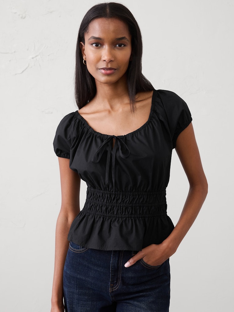 Elastic Scoop-Neck Top: $59.97 Elastic Scoop-Neck Top: $59.97
