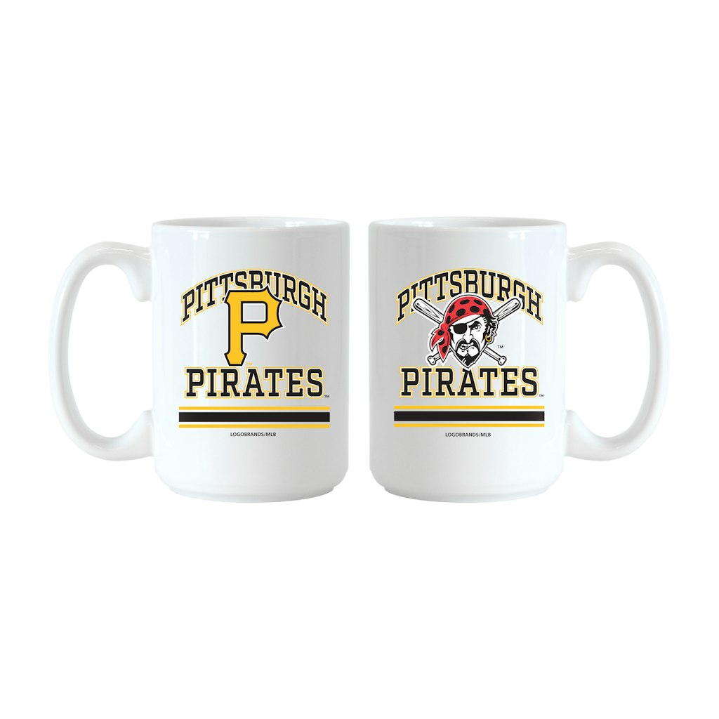 Logo Brands Pittsburgh Pirates 15-ounce Mug Set: $39.99