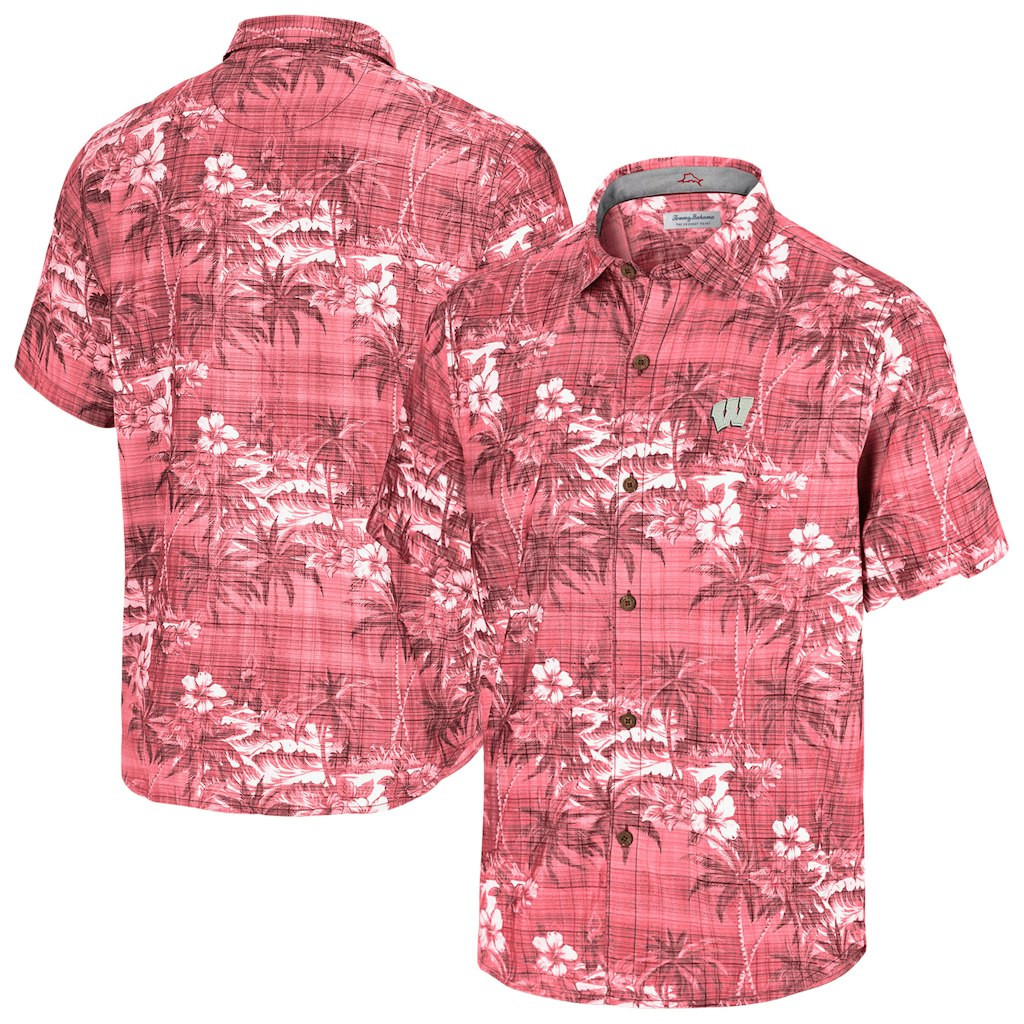 Tommy Bahama Wisconsin Badgers Coconut Point IslandZone Camp Shirt: $147.99 Tommy Bahama Wisconsin Badgers Coconut Point IslandZone Camp Shirt: $147.99