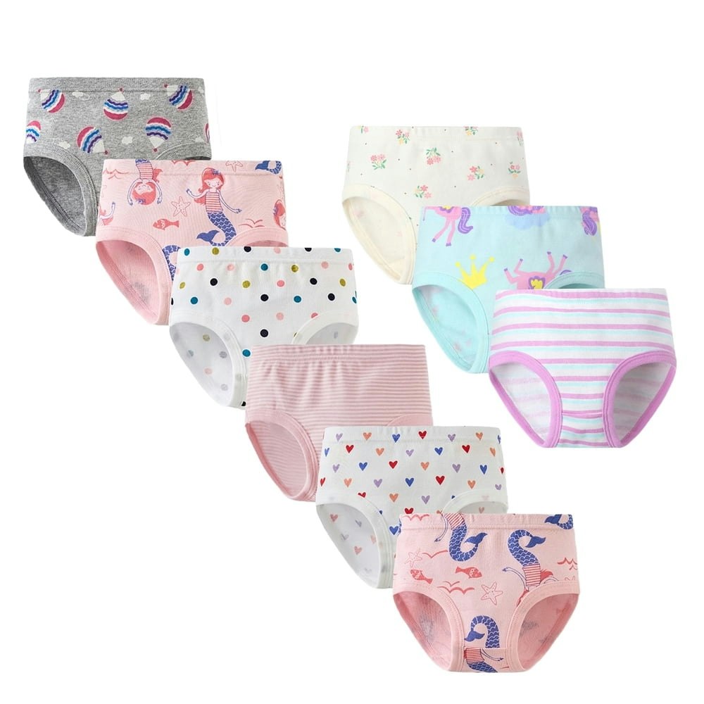 HuaAngel Girls Cotton Brief Underwear 9-Pack: $25.89 HuaAngel Girls Cotton Brief Underwear 9-Pack: $25.89