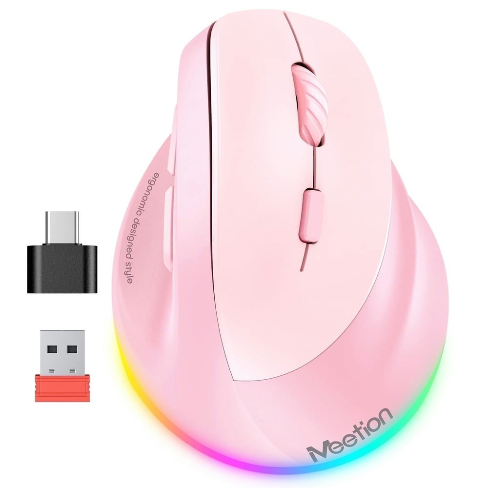 Meetion Wireless Ergonomic Vertical Mouse: $21.84