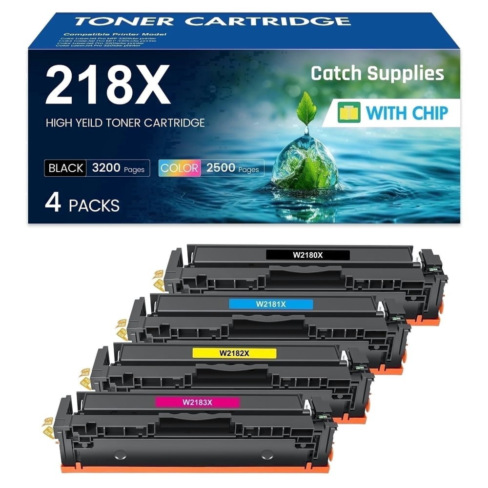 HP 218X 218A Toner Cartridge 4-Pack: $95.08