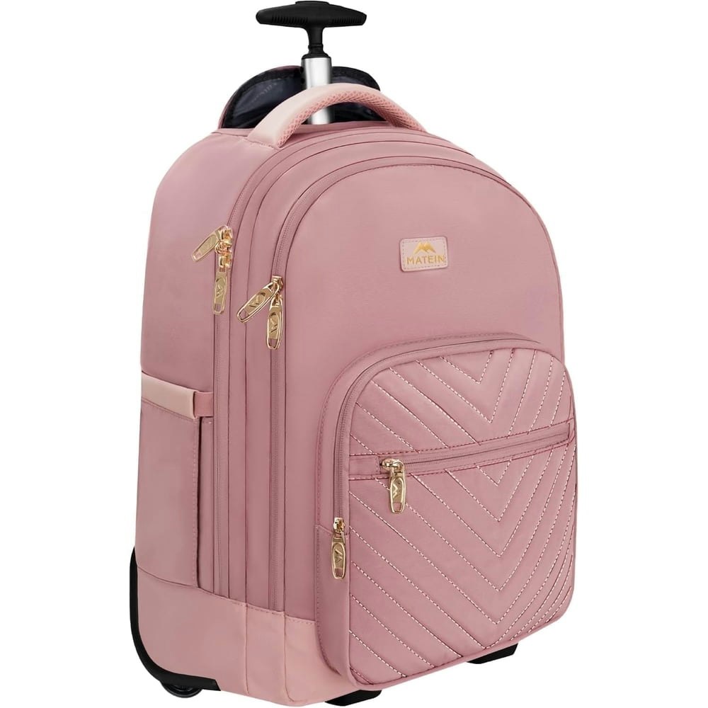 Matein 17-inch Waterproof Rolling Travel Backpack: $79.99 Matein 17-inch Waterproof Rolling Travel Backpack: $79.99