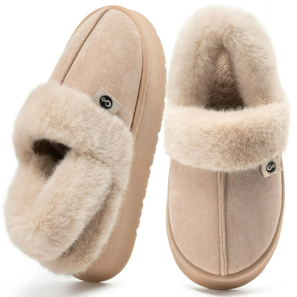 Ecetana Women's Fuzzy Memory Foam Slippers: $13.99 Ecetana Women's Fuzzy Memory Foam Slippers: $13.99