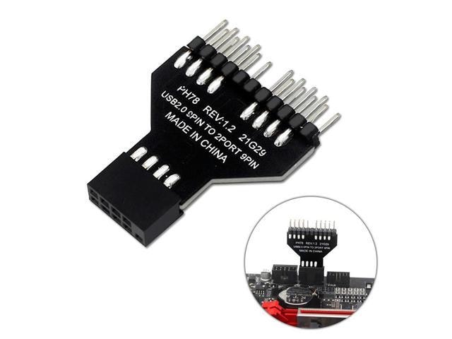 Motherboard USB 2.0 9-Pin Header Splitter 2-Pack: $19 Motherboard USB 2.0 9-Pin Header Splitter 2-Pack: $19