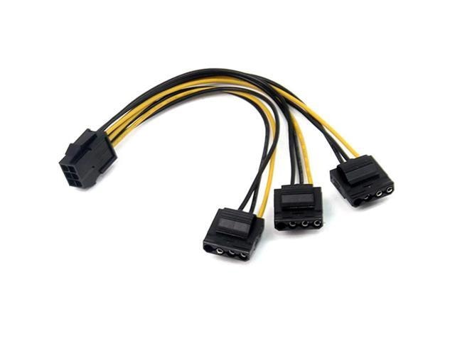 Molex 4-Pin to 6-Pin PCI Express Power Adapter Cable 5-Pack: $11.29 Molex 4-Pin to 6-Pin PCI Express Power Adapter Cable 5-Pack: $11.29