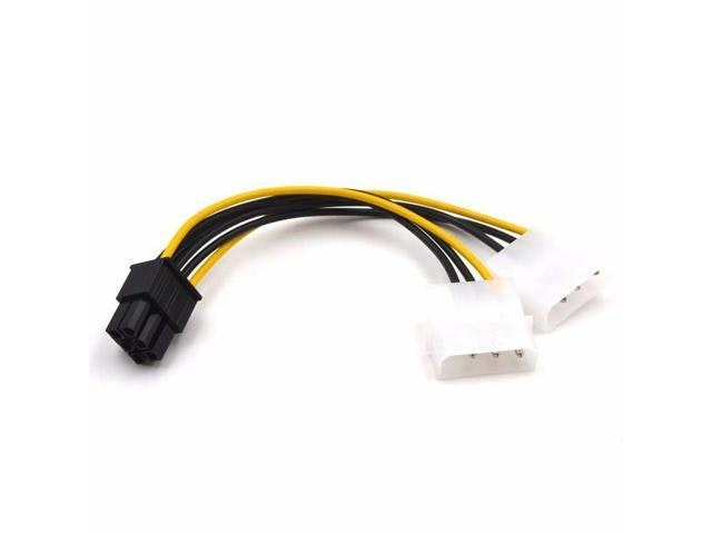 6-Inch 6-Pin PCI Express to Dual 4-Pin Molex Power Adapter Cable: $6.99 6-Inch 6-Pin PCI Express to Dual 4-Pin Molex Power Adapter Cable: $6.99