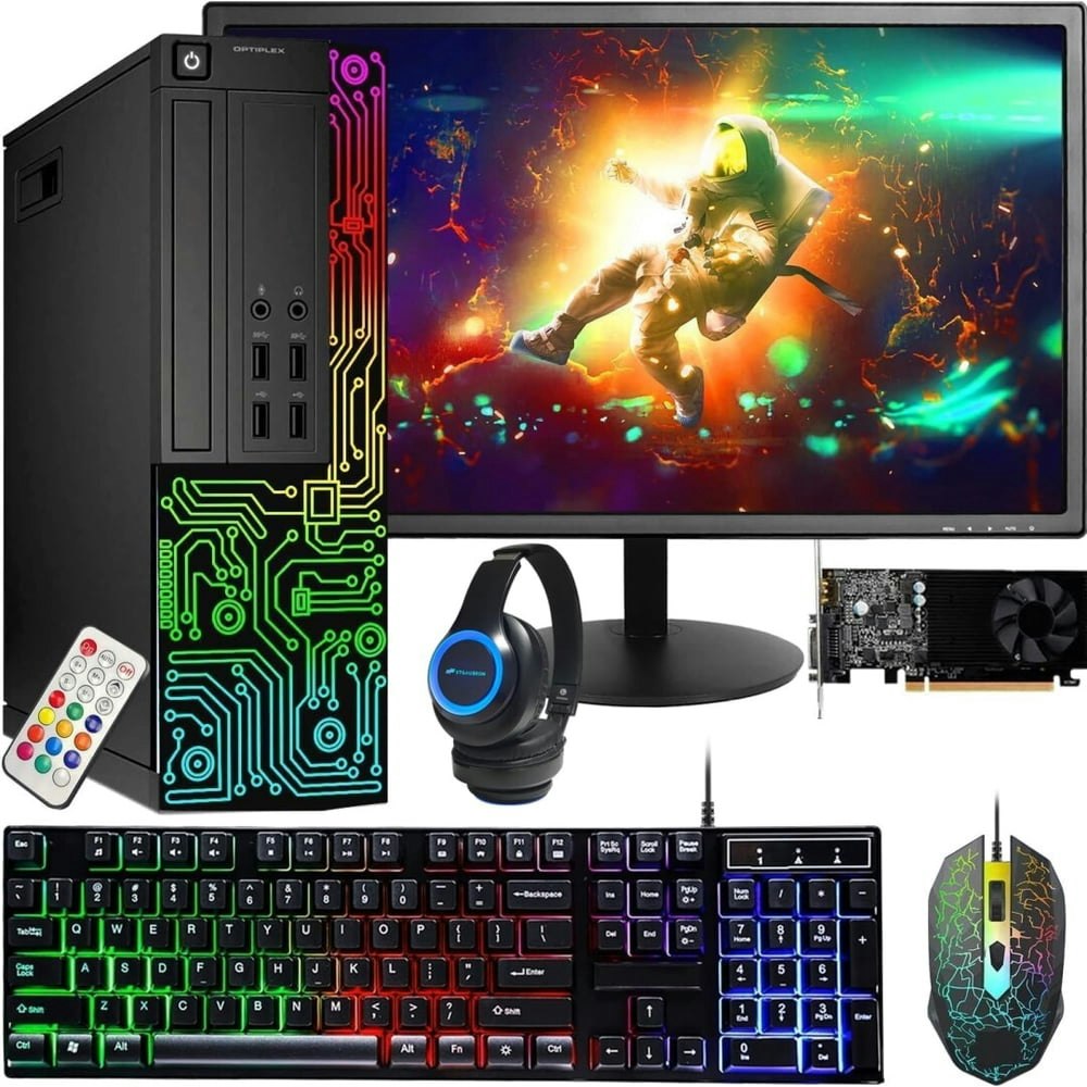 Refurbished Dell Gaming RGB Desktop PC w/ 24-inch Monitor and RGB Headset: $439.99 Refurbished Dell Gaming RGB Desktop PC w/ 24-inch Monitor and RGB Headset: $439.99
