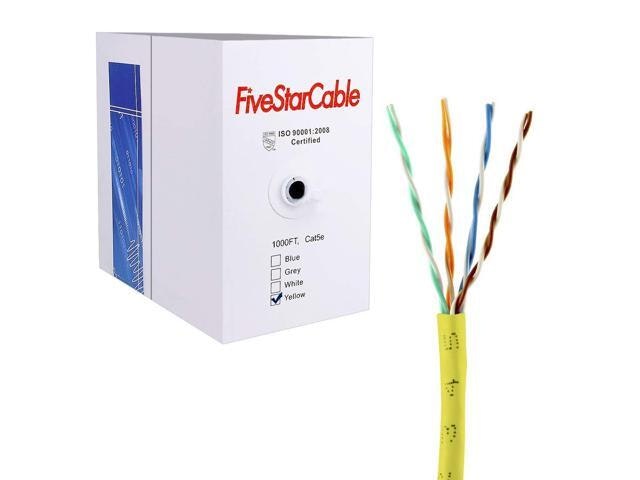 Cat5e 1,000-Foot UTP Ethernet Bulk Cable: $134.88