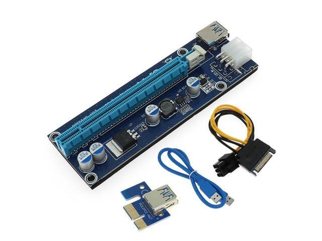 Golden 009S PCI-E 1X to 16X Riser Card Extender: $17.99 Golden 009S PCI-E 1X to 16X Riser Card Extender: $17.99