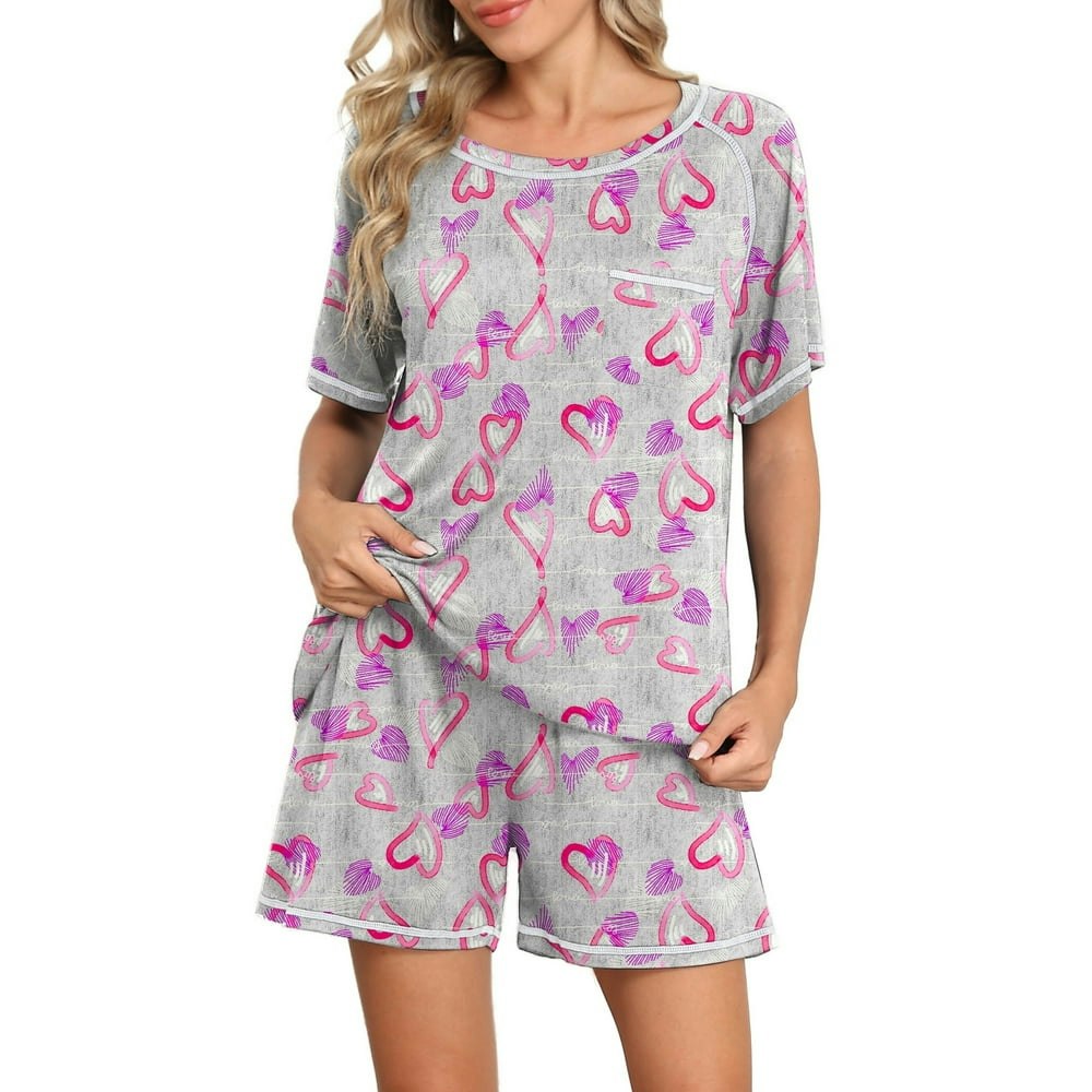 DreamFish Women's Short Sleeve Pajama Lounge Set: $13.49 DreamFish Women's Short Sleeve Pajama Lounge Set: $13.49