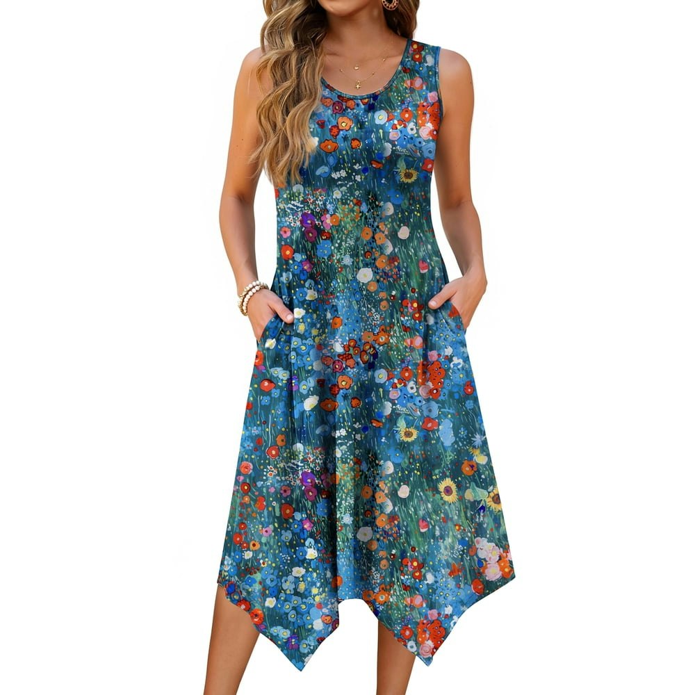 Fantaslook Floral Sleeveless Tank Dress: $12.99 Fantaslook Floral Sleeveless Tank Dress: $12.99