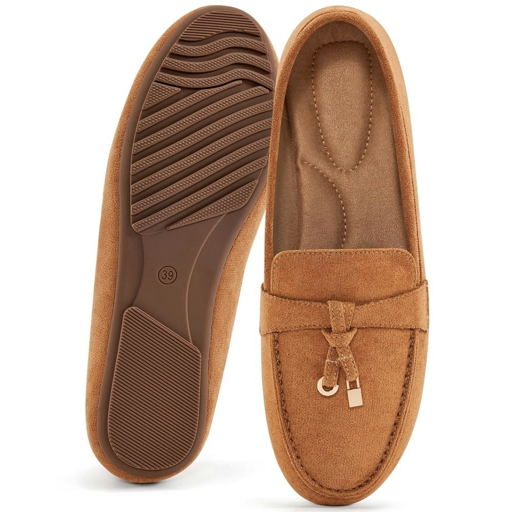 Ecetana Women's Suede Slip-On Loafers: $17.99 Ecetana Women's Suede Slip-On Loafers: $17.99