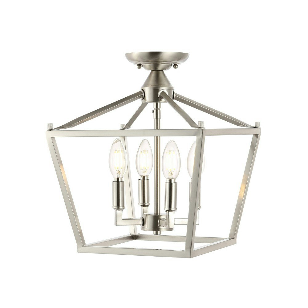 Jonathan Y 12-inch 4-Light Iron Flush Mount Lantern: $78.99