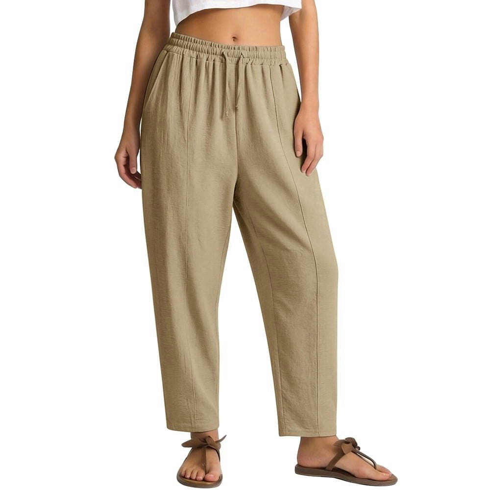 Redess Women's Wide Leg Linen Pants: $12.99