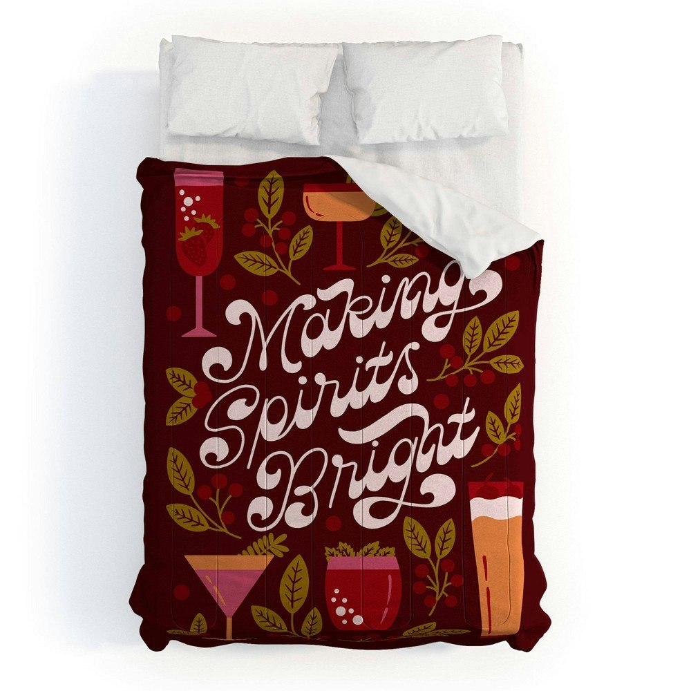 Deny Designs Jessica Molina Making Spirits Bright Full/Queen Holiday Comforter and Sham Set: $239.99