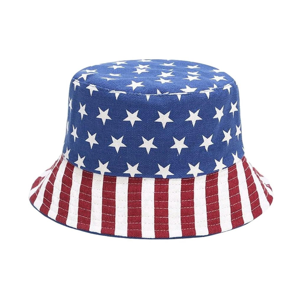 American Trends Patriotic American Flag Bucket Hat: $14.99