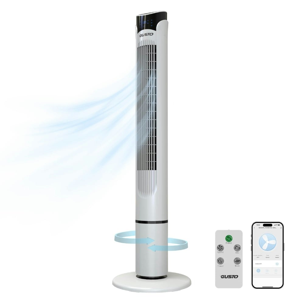 Tzumi 40-inch Smart Bladeless Oscillating Tower Fan: $39.99 Tzumi 40-inch Smart Bladeless Oscillating Tower Fan: $39.99