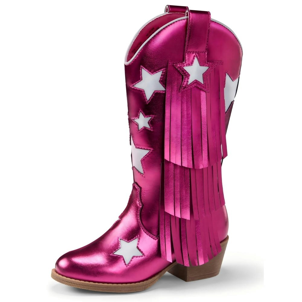 PatPat Girls Western Cowgirl Boots: $24.99