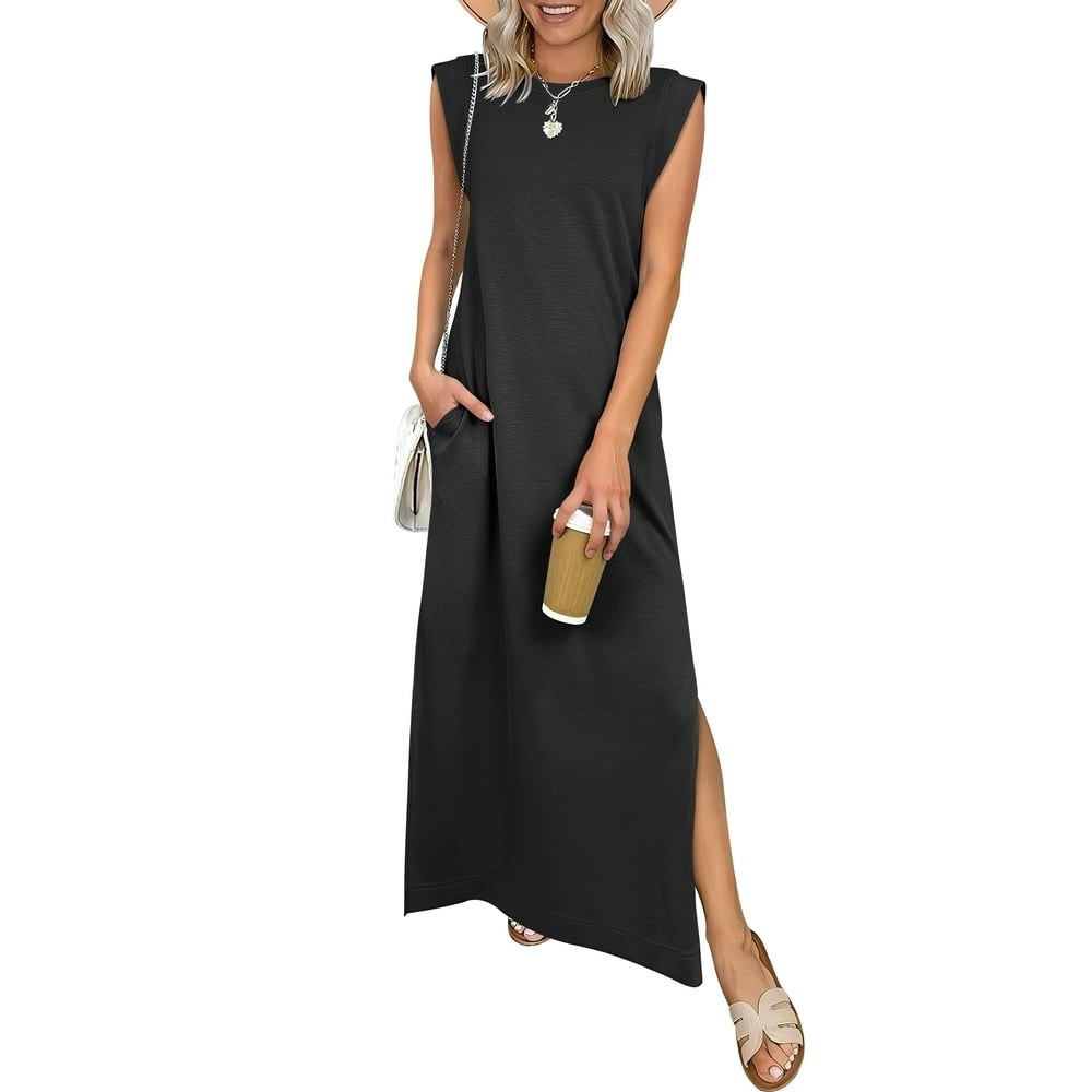 Anrabess Women's Casual Sleeveless Maxi Dress: $25 Anrabess Women's Casual Sleeveless Maxi Dress: $25