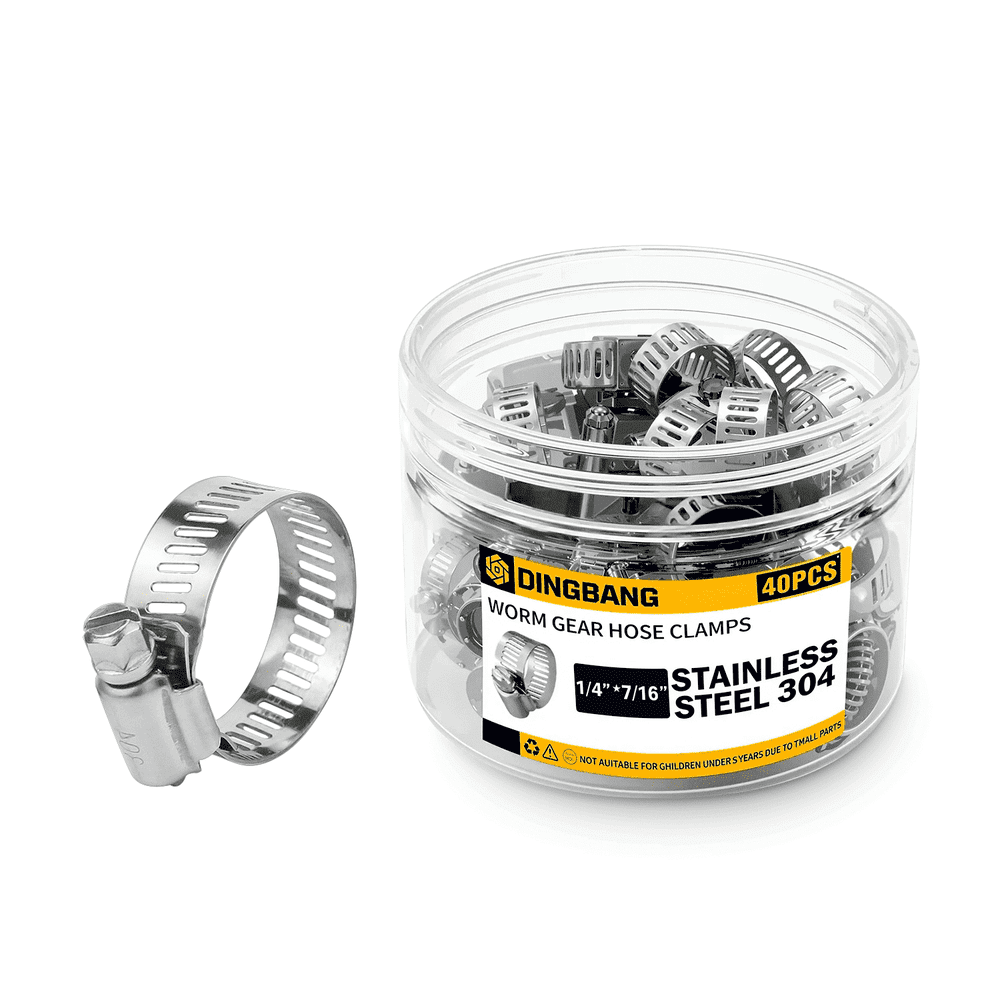 Stainless Steel Worm Gear Hose Clamp 40-Piece Kit: $11.99 Stainless Steel Worm Gear Hose Clamp 40-Piece Kit: $11.99