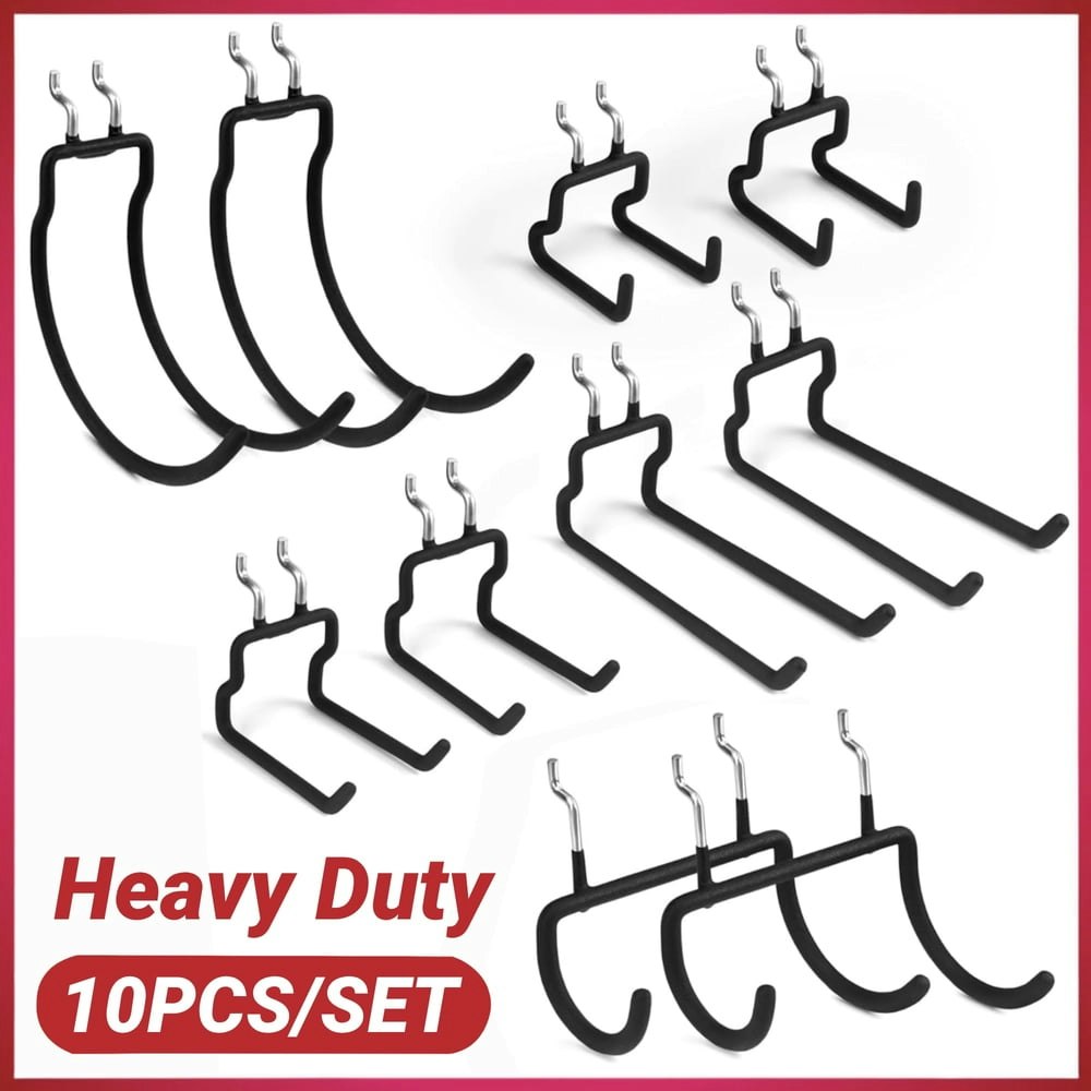 Enjoywood 1/4-inch Pegboard Utility Hook 10-Pack: $17.99 Enjoywood 1/4-inch Pegboard Utility Hook 10-Pack: $17.99