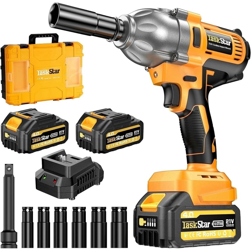TaskStar 1/2-inch 886ft-lbs Cordless Brushless Impact Wrench Kit: $95.99 TaskStar 1/2-inch 886ft-lbs Cordless Brushless Impact Wrench Kit: $95.99