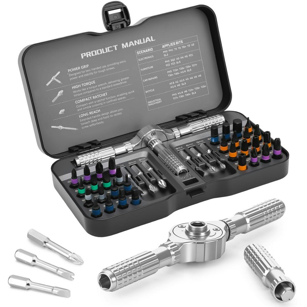 Armscye 42-in-1 Magnetic Ratcheting Screwdriver Set: $15.99