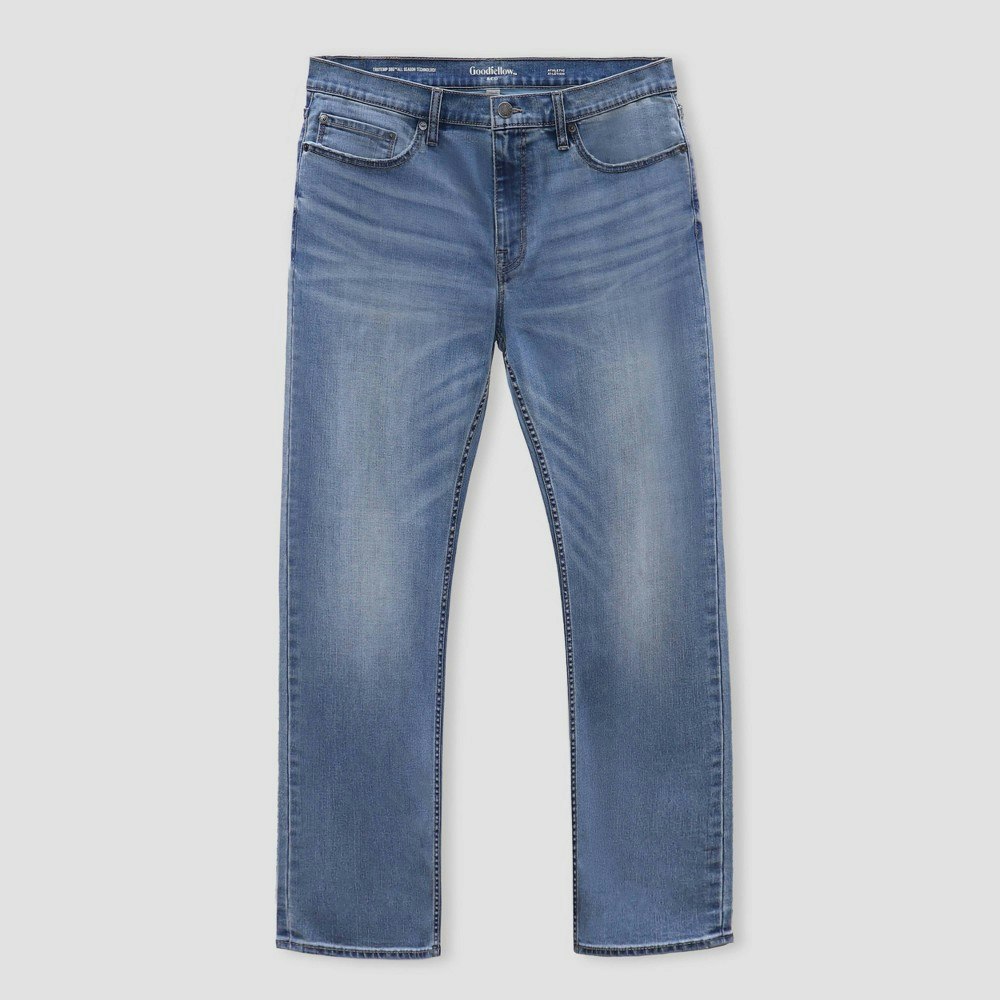 Goodfellow & Co Men's Athletic Fit Light Wash Jeans 33x30: $40