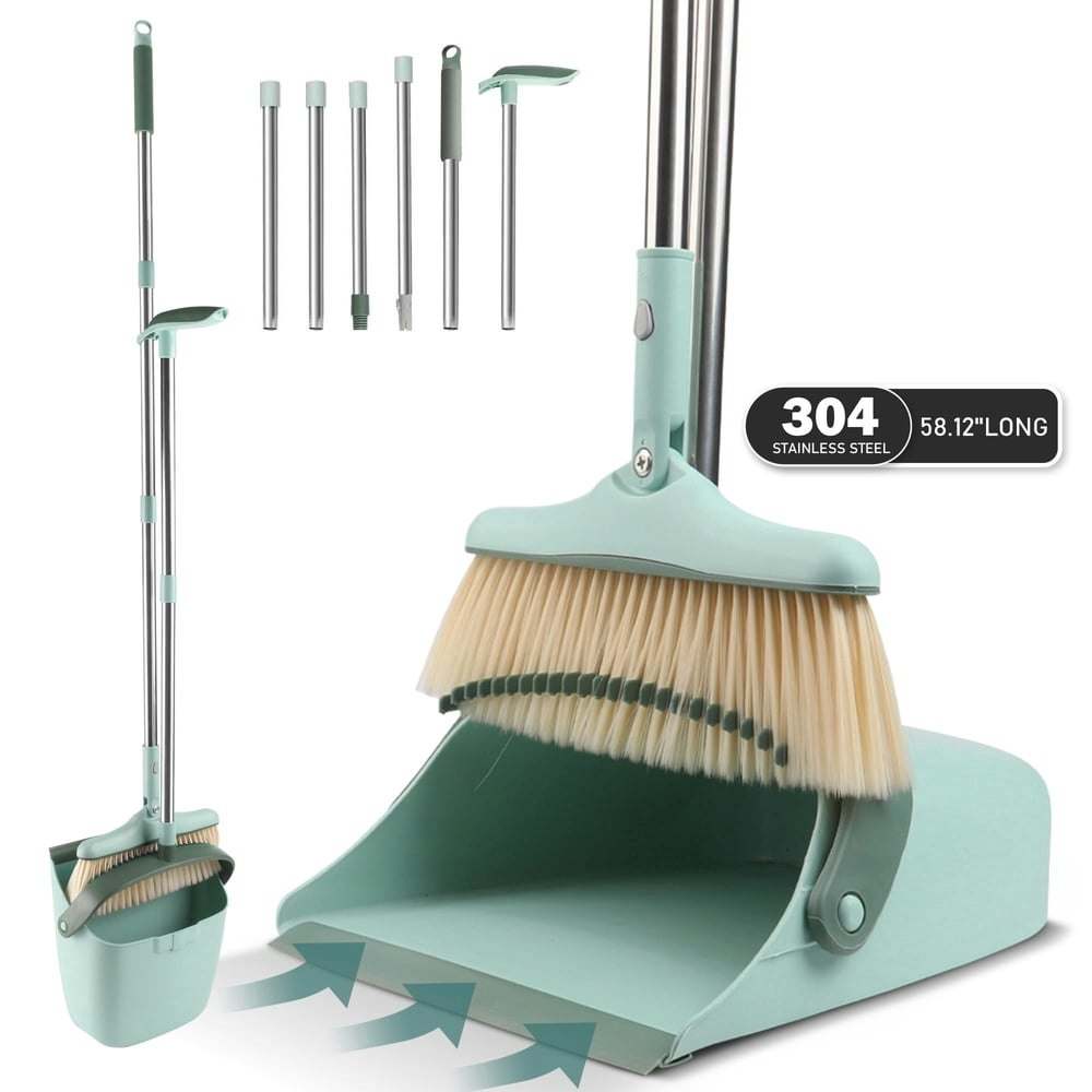 Junlin 58.1-inch Broom and Dustpan Set: $17.97 Junlin 58.1-inch Broom and Dustpan Set: $17.97