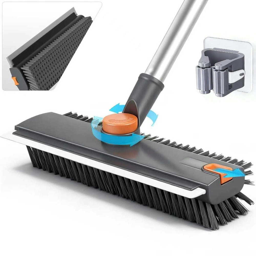 Jfengqi 3-in-1 Floor Scrub Brush with Long Handle: $19.99