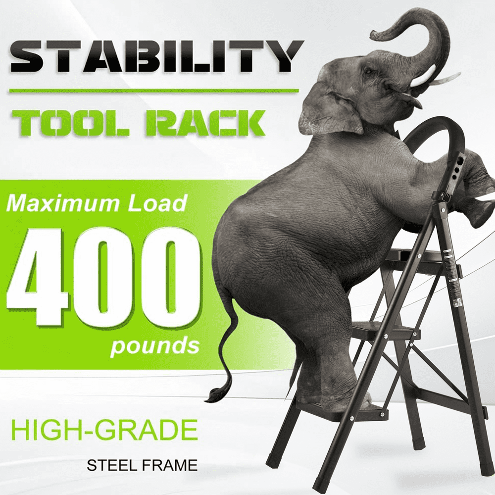 Outmaster 3-Step Ladder 400-Pound Capacity: $43.99 Outmaster 3-Step Ladder 400-Pound Capacity: $43.99