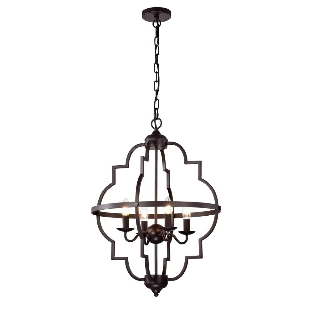 Warehouse of Tiffany Octavia 4-Light Pendant 20" x 20" x 27": $79.99