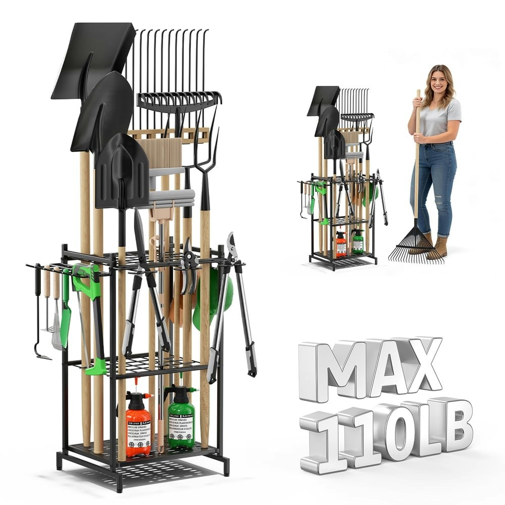 Garden Tool Organizer Steel Tower Rack: $35.89 Garden Tool Organizer Steel Tower Rack: $35.89