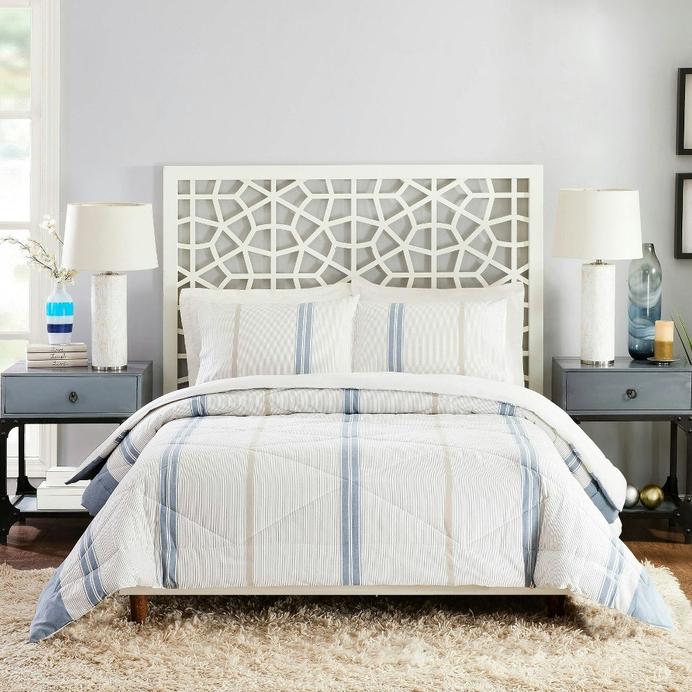 Laurel & Mayfair Mason Full/Queen Comforter and Sham 3-Piece Set: $110.99