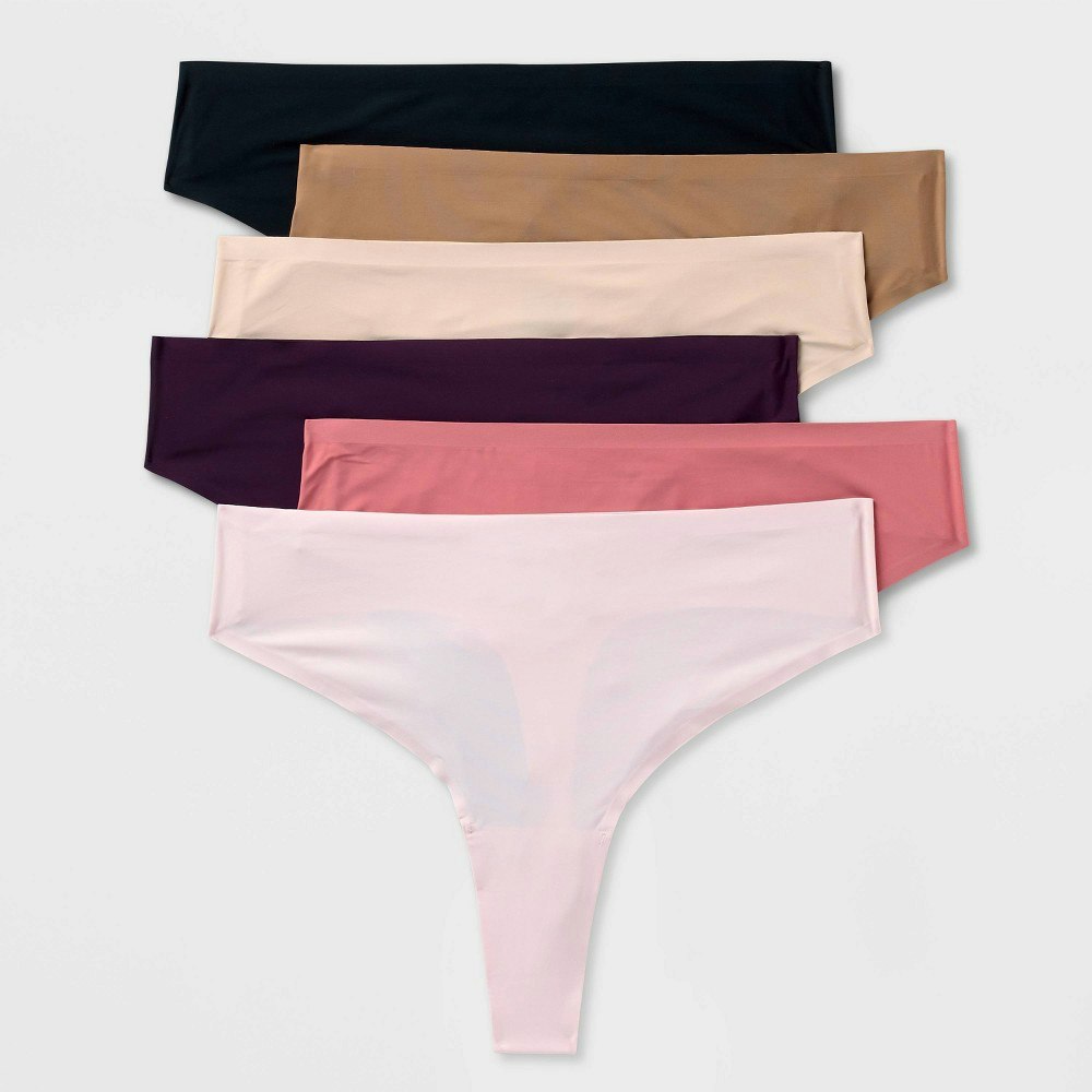 Auden Women's Microfiber Thong Underwear 6-Pack: $15 Auden Women's Microfiber Thong Underwear 6-Pack: $15