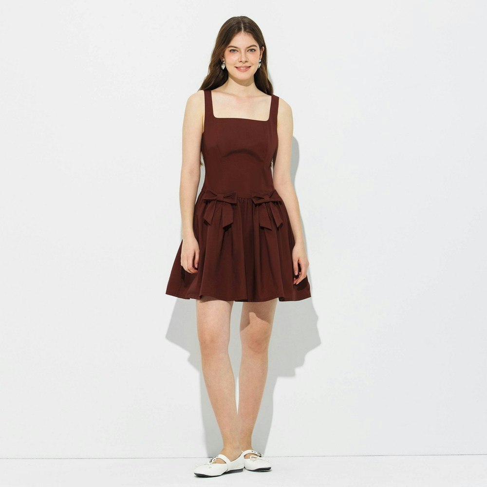 Wild Fable Women's Sleeveless Bow Tie Mini Dress: $40 Wild Fable Women's Sleeveless Bow Tie Mini Dress: $40