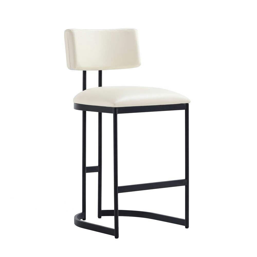 Manhattan Comfort Juno Vegan Leather Counter Stool: $234.99 Manhattan Comfort Juno Vegan Leather Counter Stool: $234.99