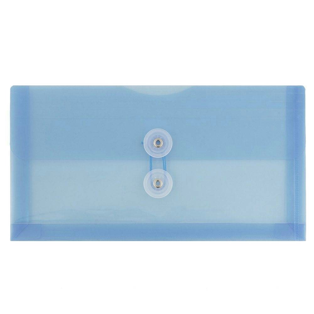 JAM Paper 5 1/4'' x 10'' Plastic Envelopes with Button and String Tie Closure 12-Pack: $19.99 JAM Paper 5 1/4'' x 10'' Plastic Envelopes with Button and String Tie Closure 12-Pack: $19.99