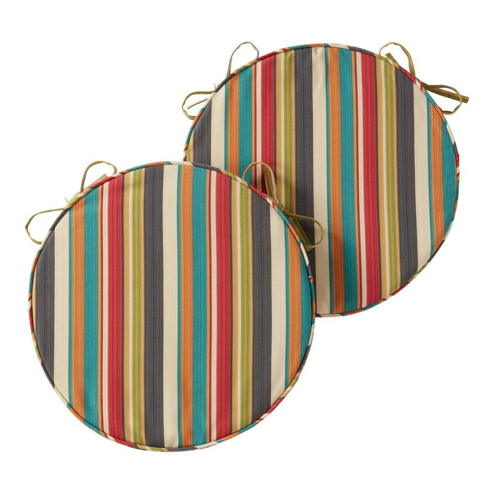 Kensington Garden 18-inch Round Outdoor Chair Cushions 2-Pack: $36.49 Kensington Garden 18-inch Round Outdoor Chair Cushions 2-Pack: $36.49