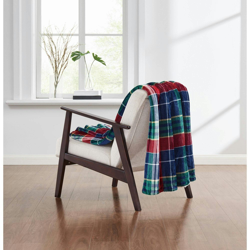 Truly Soft 50"x60" Ivan Plaid Throw: $54.99
