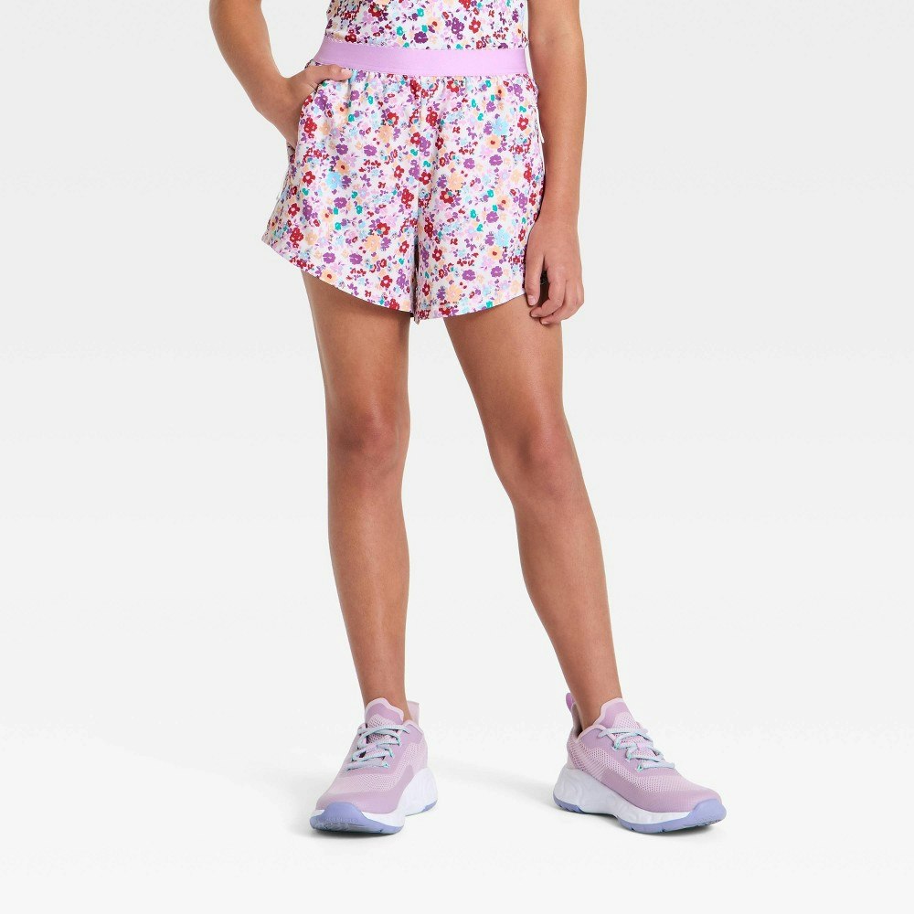 All In Motion Girls' Scallop Trim 2-in-1 Active Shorts: $15 All In Motion Girls' Scallop Trim 2-in-1 Active Shorts: $15