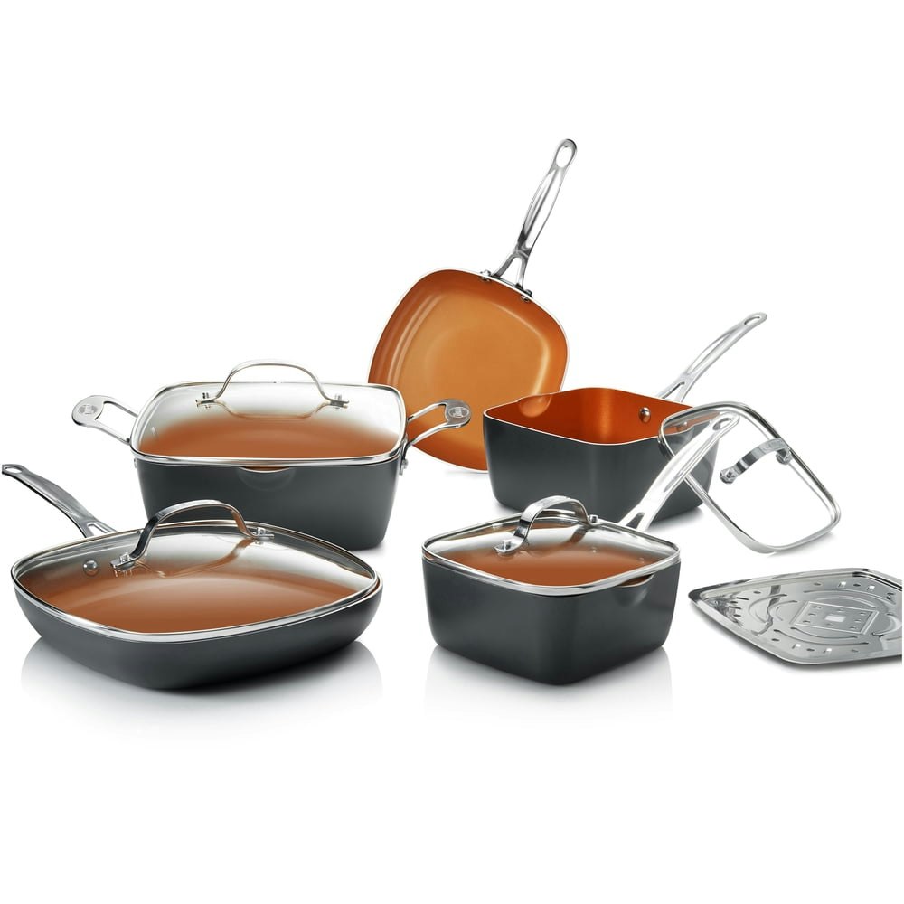 Gotham Steel 10-Piece Ceramic Nonstick Cookware Set: $99.99