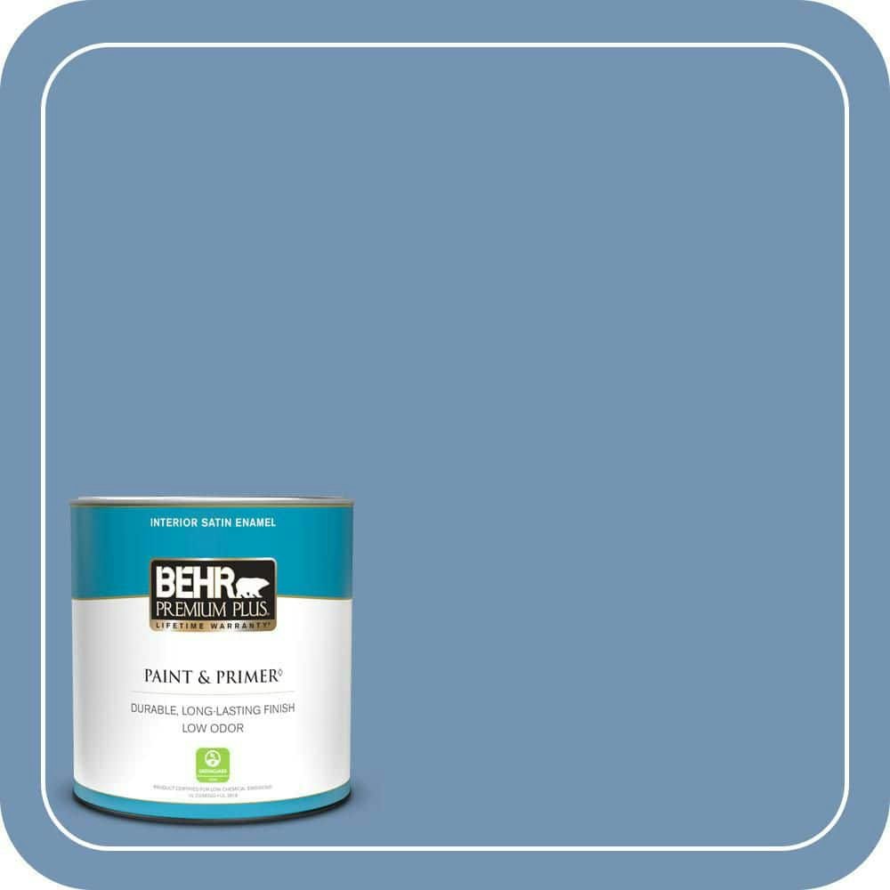 Behr Ocean Ridge Satin Enamel Interior Paint & Primer 1-Quart Can: $19.48 Behr Ocean Ridge Satin Enamel Interior Paint & Primer 1-Quart Can: $19.48