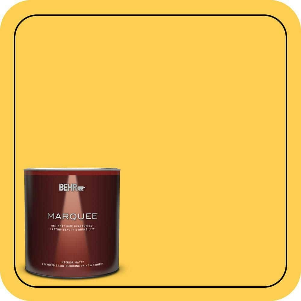 Behr Premium Plus 1-Quart Lemon Sorbet Matte Interior Paint and Primer: $26.98